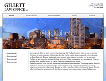 Tablet Screenshot of garygillettlaw.com